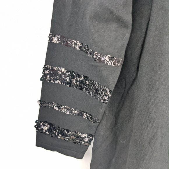 NWT Alfani Deep Black Cardigan Size Petite Large - Picture 5 of 7